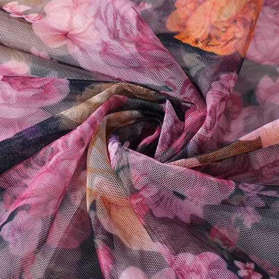 The Factory Pattern Custom Digital Printing Power Mesh Fabrics Stretch for Garments